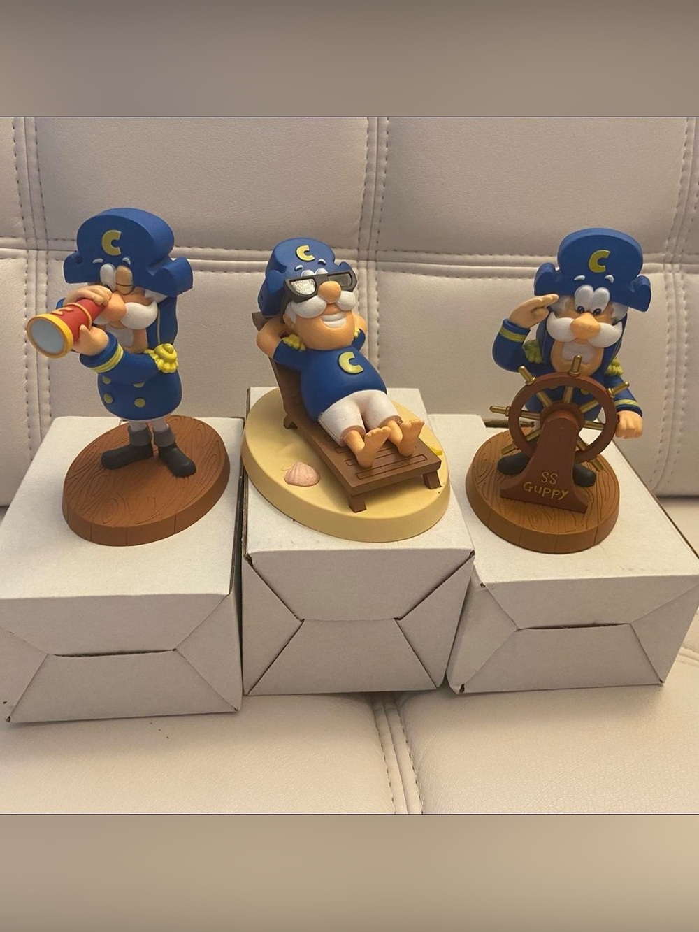 Cap’n Crunch Cereal Mail Away Figurines X3